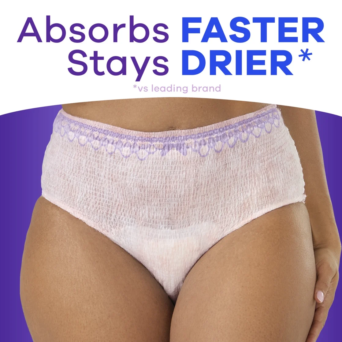Always Discreet Adult Incontinence Underwear for Women and Postpartum Underwear, XL