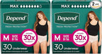 Depend Fresh Protection Adult Incontinence Underwear for Women (Formerly Depend Fit-Flex), Disposable, Maximum, Medium
