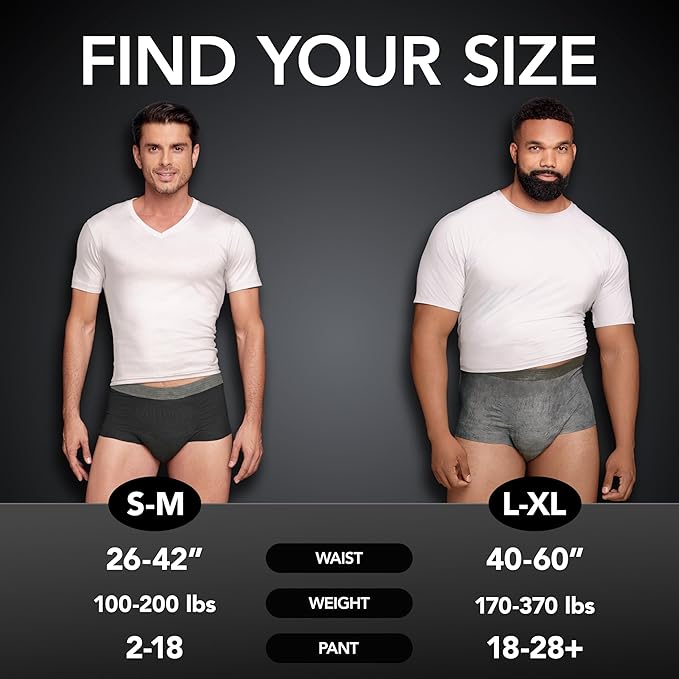 Depend Real Fit Incontinence Underwear for Men, Adult Diapers, L/XL