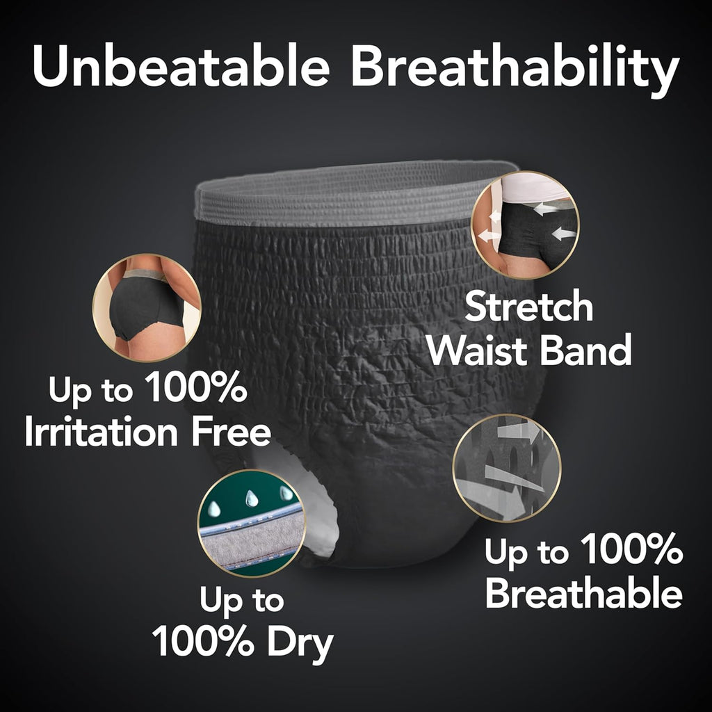 Depend Real Fit Adult Diapers, Incontinence Underwear for Men, Disposable, Maximum Absorbency, Small/Medium