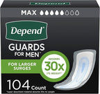 Depend Guards Incontinence Pads for Men, Maximum Absorbency