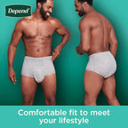 Depend Fresh Protection Adult Diapers, Incontinence Underwear for Men, Disposable, Maximum, Small/Medium