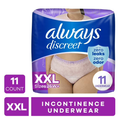 Always Discreet Adult Incontinence Underwear for Women and Postpartum Underwear, XXL