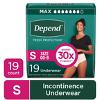 Depend Fresh Protection Incontinence Underwear for Women, Adult Diapers, Small